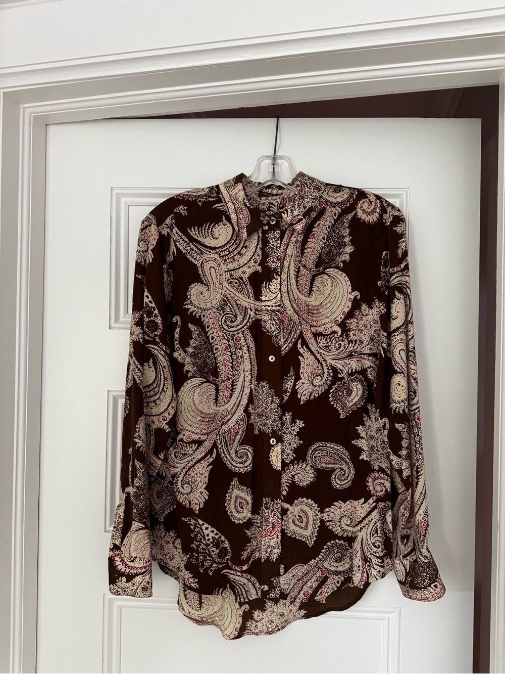 J. McLaughlin 100% Silk Shirt